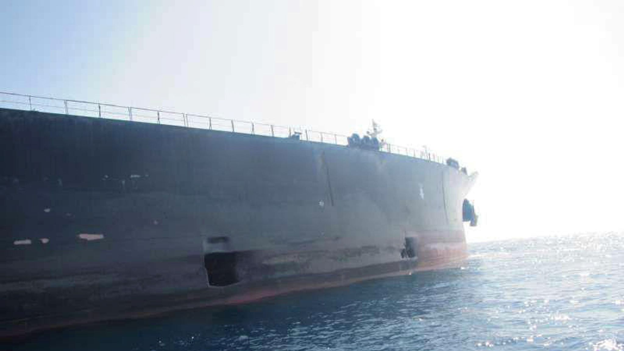 Iran Reveals Pictures Of Oil Tanker 'damaged By Rocket Strike' | World ...