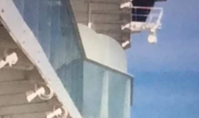 Woman banned from cruise after 'dangerously posing' on ship for selfie