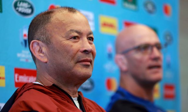England 'spied on' during Rugby World Cup training session, says coach Eddie Jones
