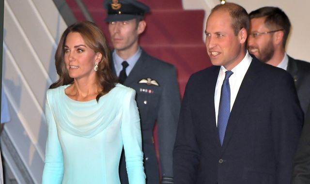 William and Kate arrive in Pakistan in first royal visit to the country in 13 years