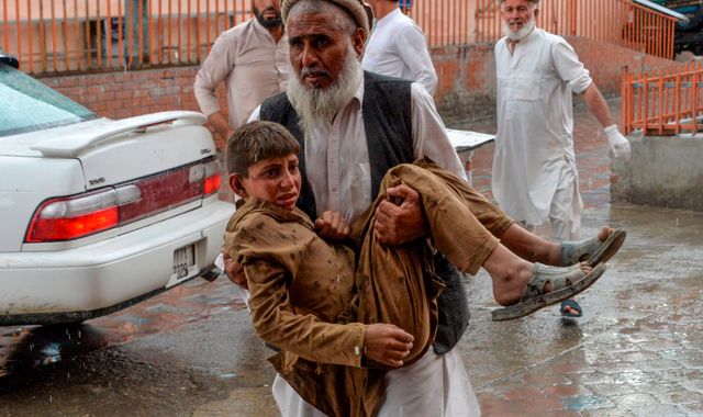 At least 62 people killed in Afghanistan mosque blast during Friday prayers