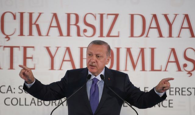 Turkish President Erdogan vows to 'crush the heads' of Kurds in Syria