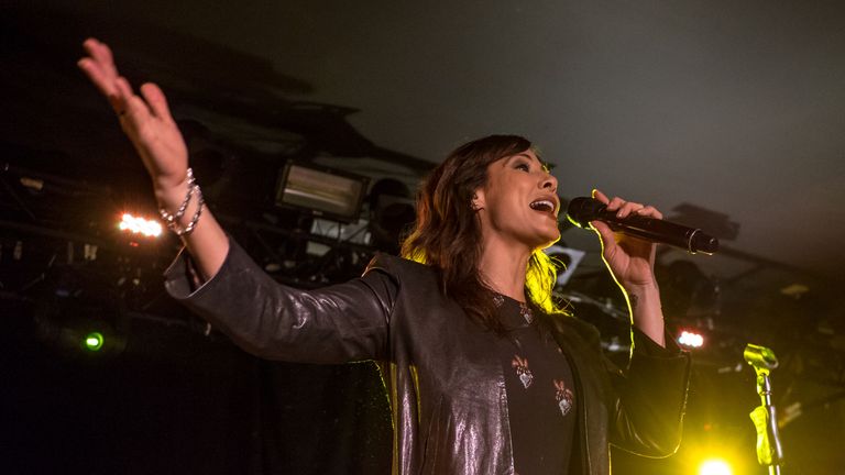 BIRMINGHAM, ENGLAND - MAY 17:  Natalie Imbruglia performs at The O2 Institute Birmingham on May 17, 2017 in Birmingham, England.  (Photo by Tony Woolliscroft/WireImage)