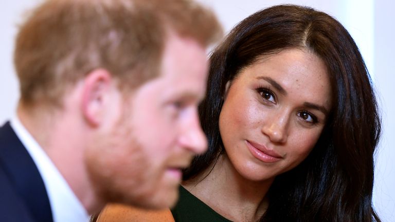 The Duke and Duchess of Sussex during the annual WellChild Awards at the Royal Lancaster Hotel, London.