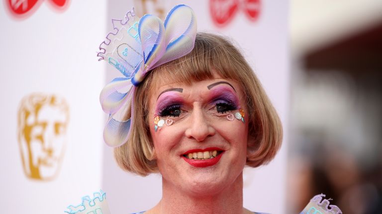 LONDON, ENGLAND - MAY 12:  Grayson Perry attends the Virgin Media British Academy Television Awards 2019 at The Royal Festival Hall on May 12, 2019 in London, England. (Photo by Mike Marsland/WireImage)