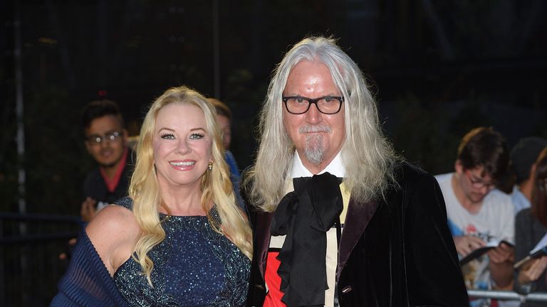 LONDON, ENGLAND - SEPTEMBER 06:  Pamela Stephenson and Billy Connolly arrive for the GQ Men Of The Year Awards 2016 at Tate Modern on September 6, 2016 in London, England.  (Photo by Karwai Tang/Getty Images)