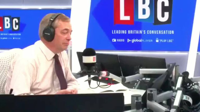 Donald Trump speaks to Nigel Farage on LBC.