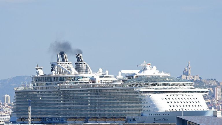The cruise ship was the largest in the world until its sister ship overtook it in 2015