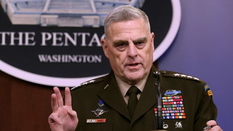 General Mark Milley confirmed al Baghdadi&#39;s remains had been disposed of &#39;appropriately&#39;