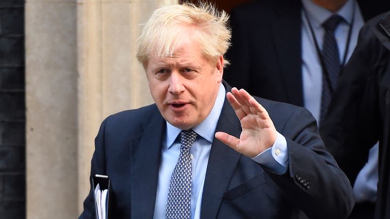  Prime Minister Boris Johnson leaves Downing Street for the House of Commons 