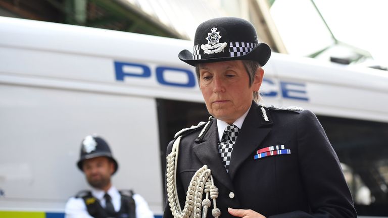 The UK&#39;s most senior police officer Cressida Dick has said the Metropolitan Police is being stretched by the Extinction Rebellion protests