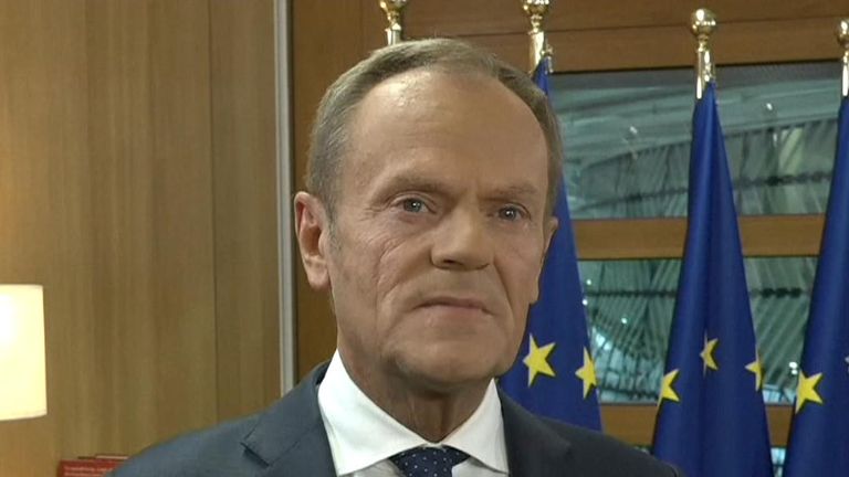 Donald Tusk thinks a Brexit announcement will happen within hours