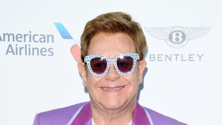 Sir Elton John attends the first Midsummer Party to raise funds for his AIDS charity