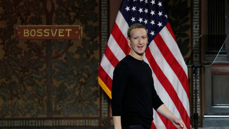 Facebook boss Mark Zuckerberg