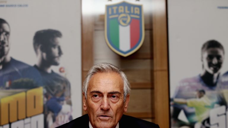 FIGC President Gabriele Gravina 