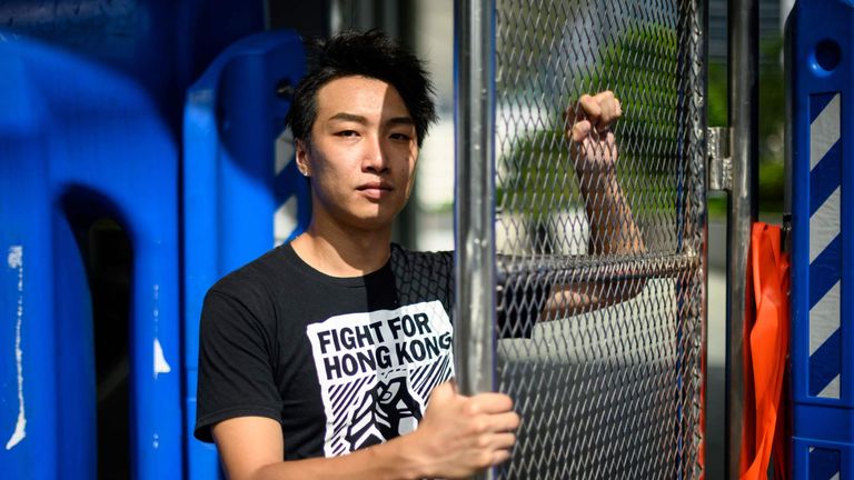 Jimmy Sham is one of the Hong Kong protest leaders