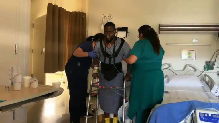 Kevin Hart needed help to walk againafter the accident. Pic: Instagram/kevinhart4real