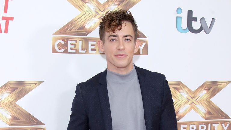 Kevin McHale attends "The X Factor: Celebrity" launch photocall at The Mayfair Hotel on October 09, 2019 in London