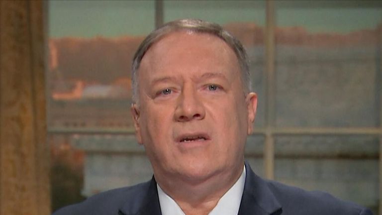 Mike Pompeo says that the US is prepared to take military or whatever action is needed 