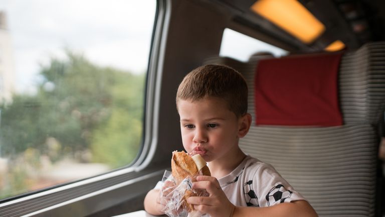 The UK&#39;s medical chief wants food to be banned on public transport