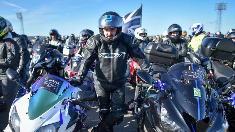 The charity ride raised about £16,000