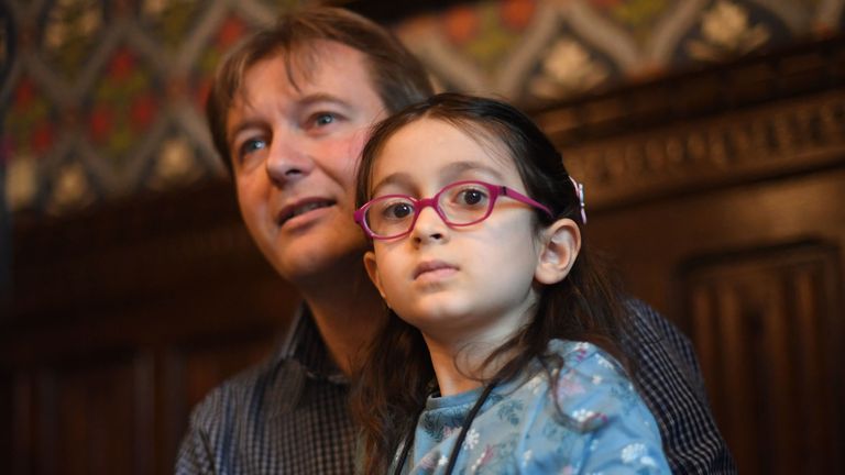 Richard Ratcliffe, with his five-year-old daughter Gabriella Zaghari-Ratcliffe