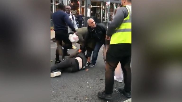 Londoners took justice into their own hands when three suspected robbers crashed a car through a shop window and raided a jewellers in West London.