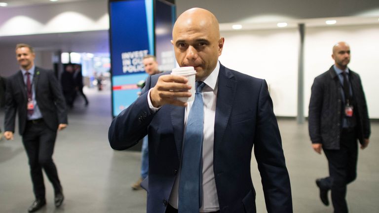 Chancellor of the Exchequer Sajid Javid