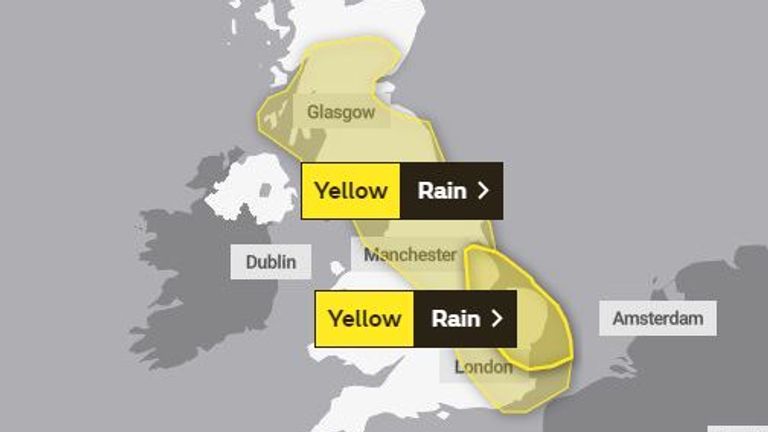 UK weather: Flood warnings as heavy rain hits parts of England and ...