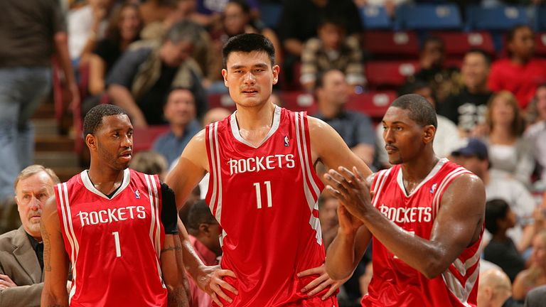 Celebrated Chinese player Yao Ming played with the Rockets for eight years