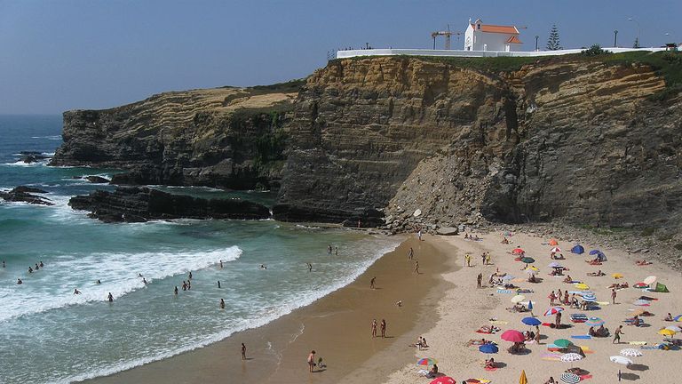 The tragedy happened at Zambujeira do Mar in southern Portugal. 