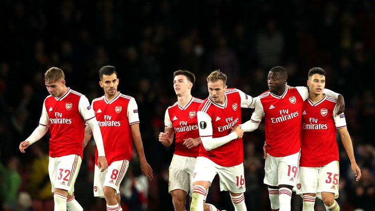 Pepe double delights Emery Unai Emery was happy for match-winner Nicolas Pepe - but batted away questions about Mesut Ozil's absence from the squad.