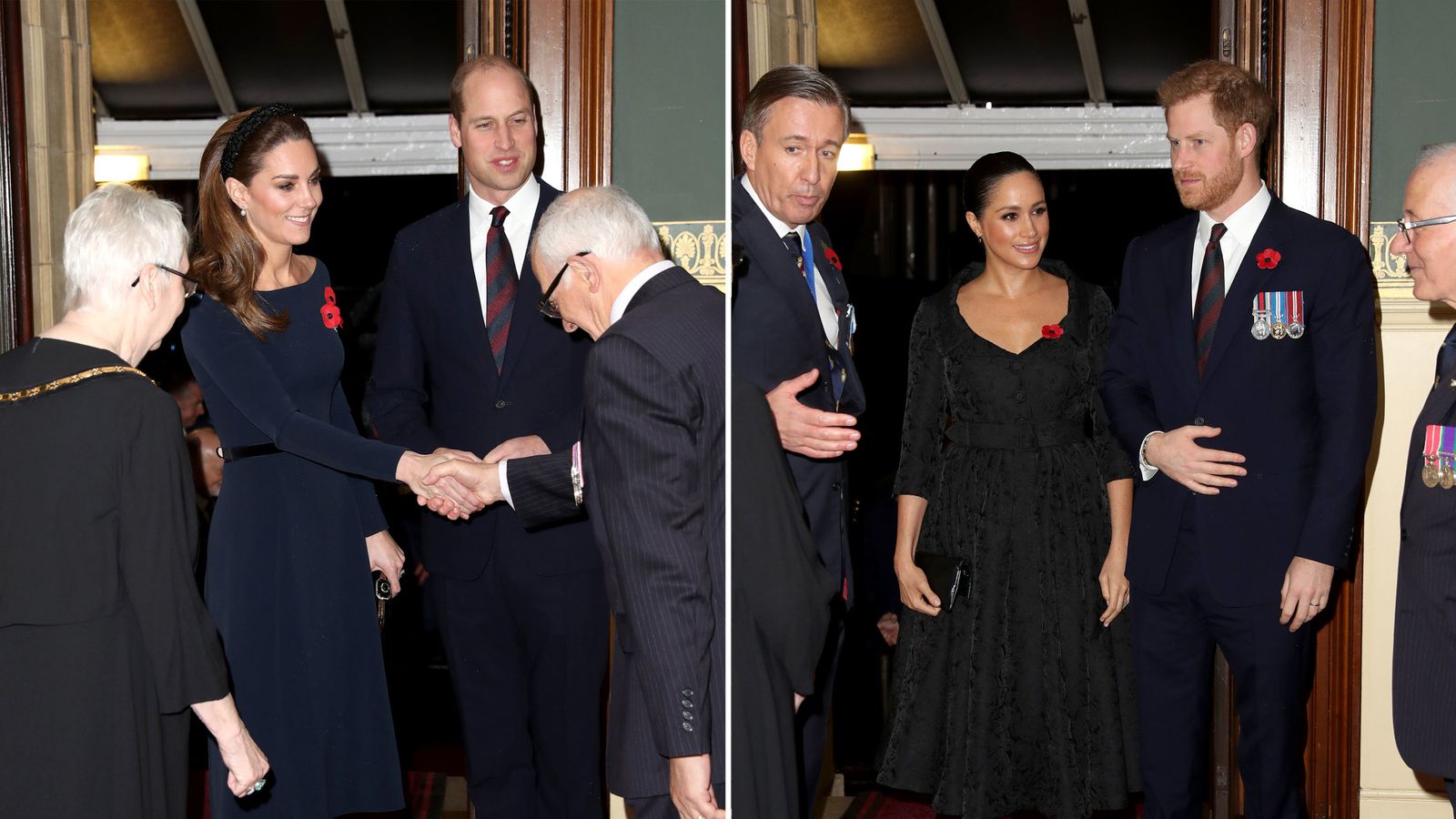 William and Kate reunite with Sussexes at remembrance festival | UK ...