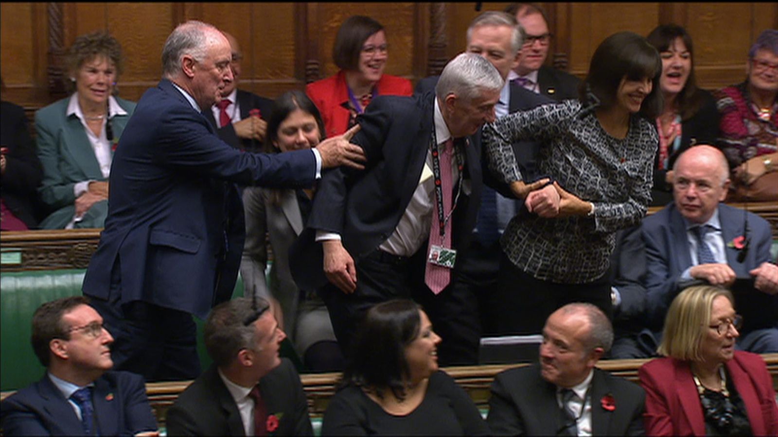 New Speaker dragged to his chair Politics News Sky News