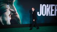 HOLLYWOOD, CALIFORNIA - SEPTEMBER 28:  Joaquin Phoenix attends the premiere of Warner Bros Pictures "Joker" on September 28, 2019 in Hollywood, California. (Photo by Rich Fury/Getty Images)