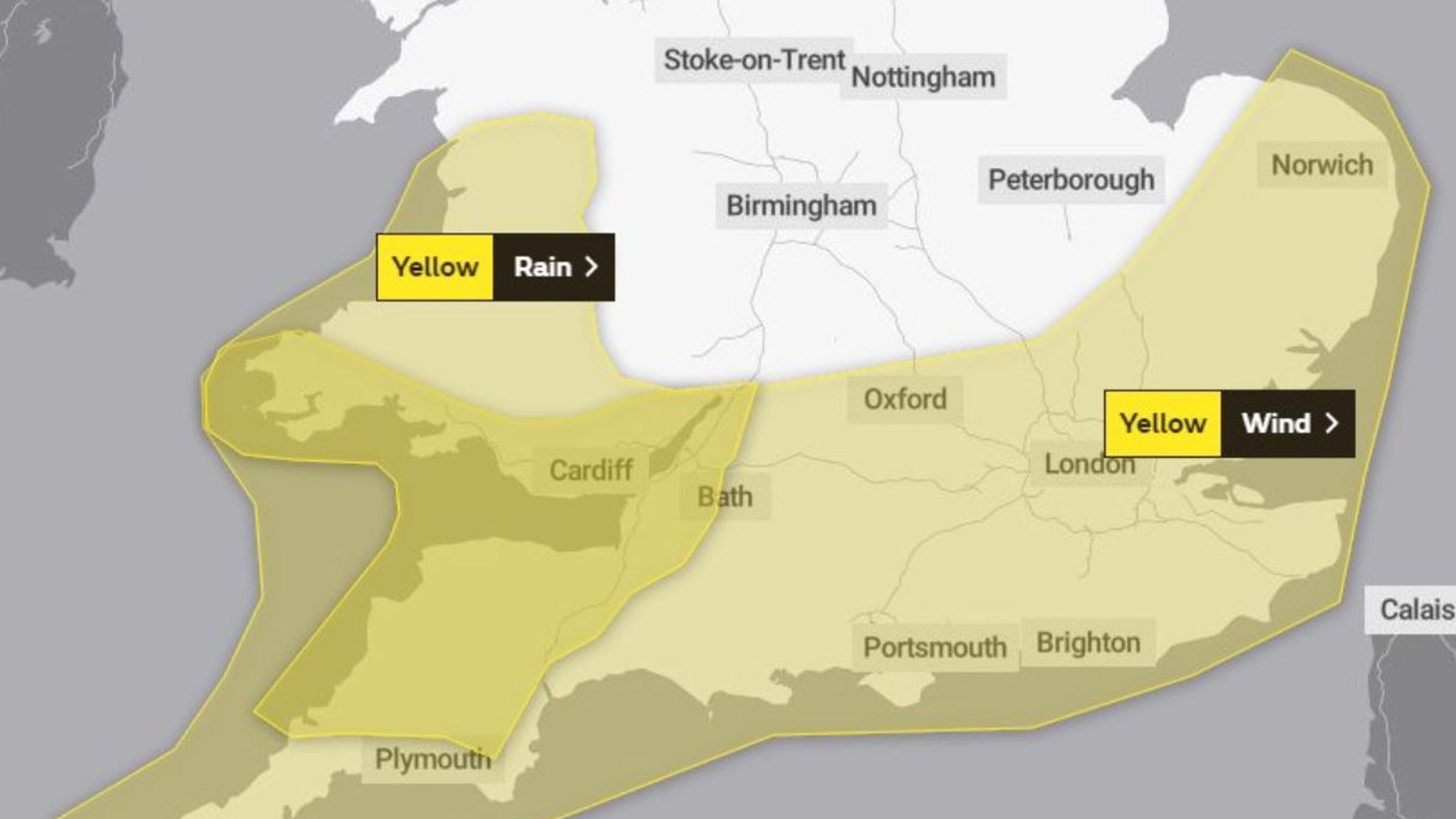 Weather warning as 80mph winds and heavy rain forecast to hit UK | UK ...