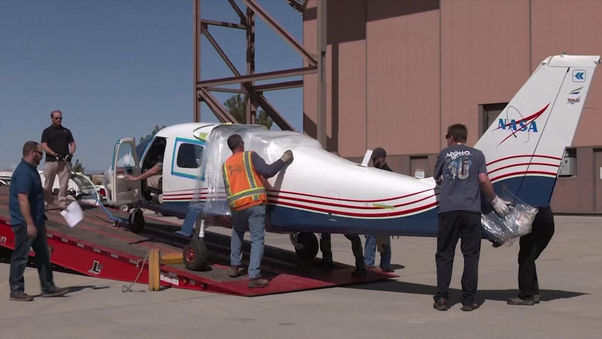 NASA unveils early version of allelectric plane Science & Tech News