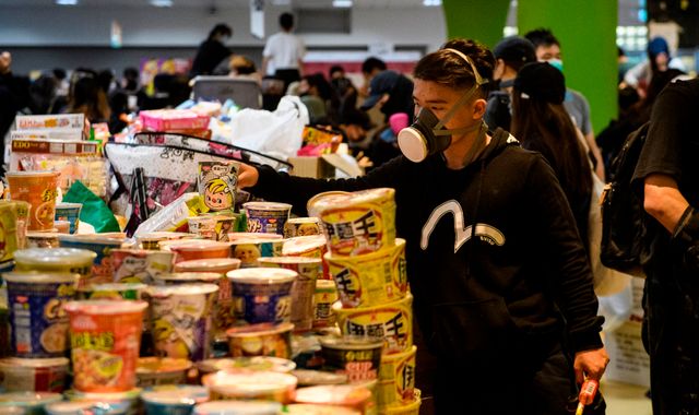 Hong Kong: Meet the people behind the barricades keeping the protesters fed