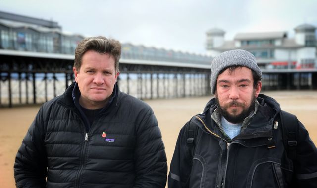 Viewers raise thousands after seeing plight of disabled man forced to sleep rough