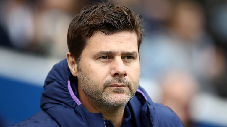 BRIGHTON, ENGLAND - OCTOBER 05: Mauricio Pochettino, Manager of Tottenham Hotspur prior to the Premier League match between Brighton & Hove Albion and Tottenham Hotspur at American Express Community Stadium on October 05, 2019 in Brighton, United Kingdom. (Photo by Bryn Lennon/Getty Images)