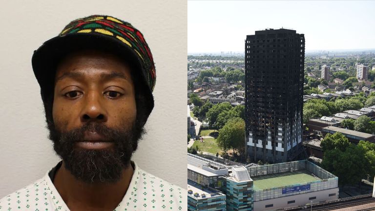 Alvin Thompson claimed he was sleeping in a stairwell on the night of the fire