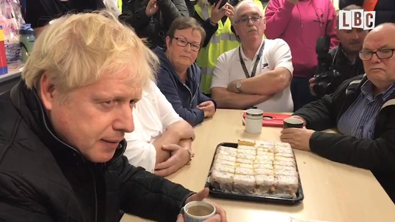 Prime minister Boris Johnson was faced with angry and frustrated local residents when he visited a donation centre in south Yorkshire