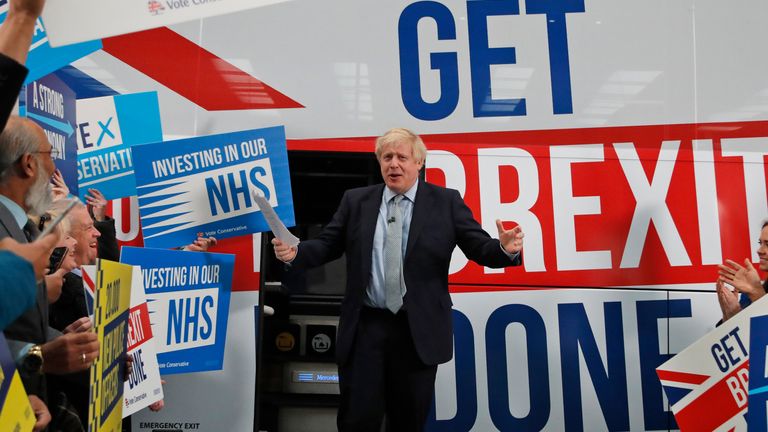 Boris Johnson says every Tory candidate in the general election has told him they will back his Brexit deal in the next parliament