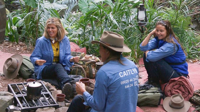 Kate Garraway, Caitlyn Jenner and Jacqueline Jossa in the I&#39;m A Celebrity... Get Me Out Of Here! jungle