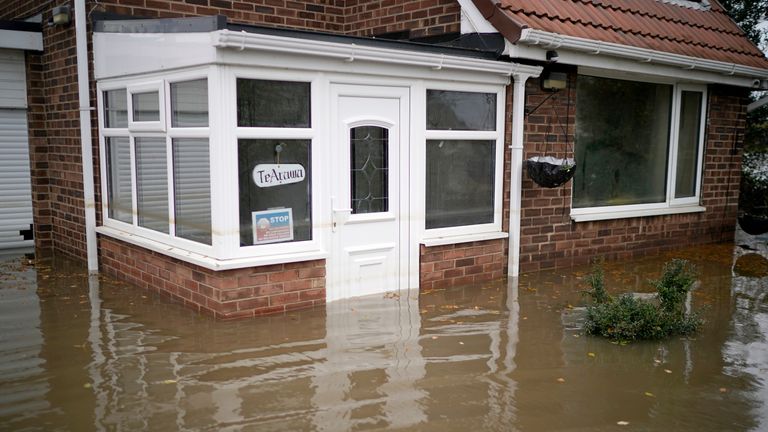 Rising water has caused people to evacuate their homes in Fishlake