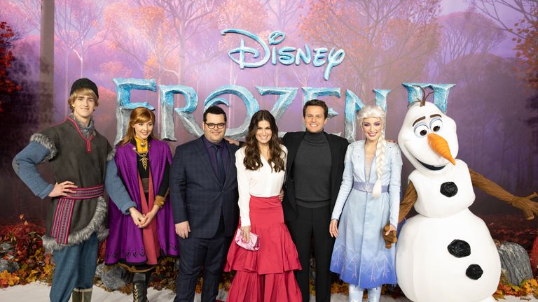 Frozen II stars at European premiere