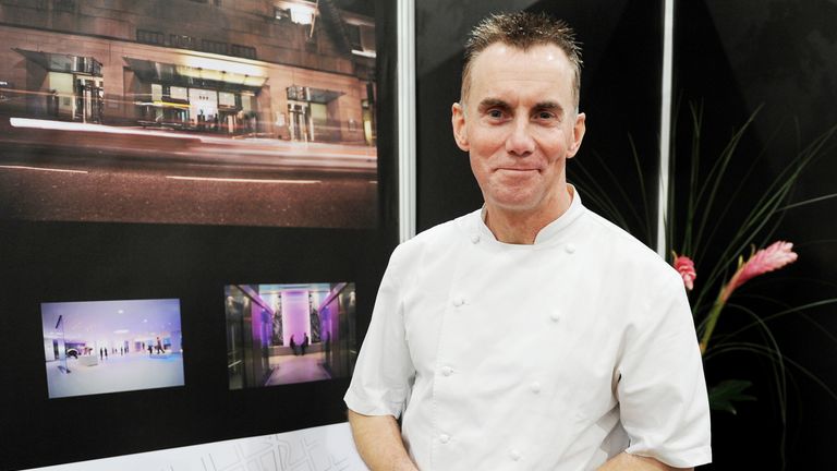 Gary Rhodes in his pop-up restaurant at the Taste of Christmas festival at ExCeL, London. PRESS ASSOCIATION Photo. Picture date: Friday December 2, 2011. Photo credit should read: Georgie Gillard/PA Wire
