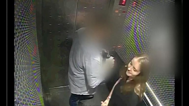 Security camera footage of British backpacker Grace Millane meeting with her Tinder date and now accused killer was shown to the jury at her New Zealand murder trial.