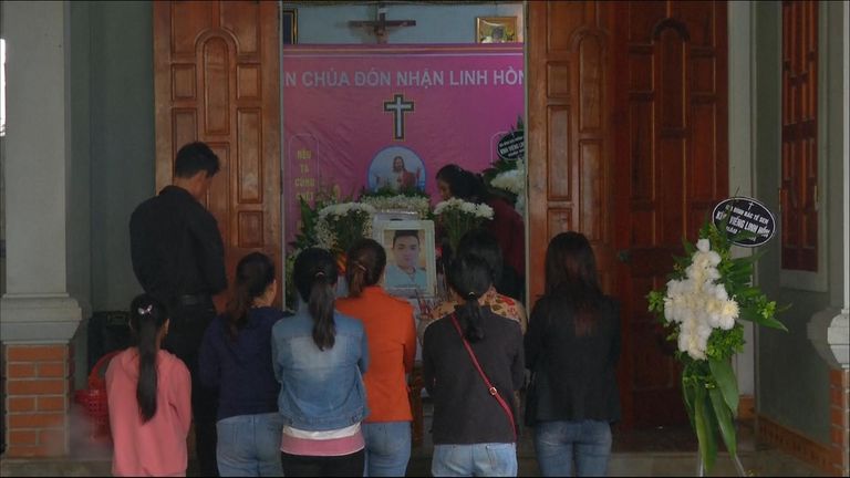 Hoang Van Tiep's relatives have finally been able to mourn the loss of the 18 year old