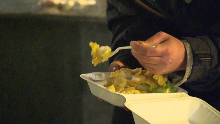 For the homeless people of Weston, a meal from volunteers is the only food they&#39;ll have all day